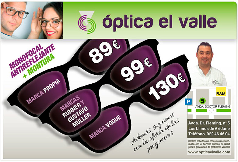 oferta monofocales antireflejantes y monturas